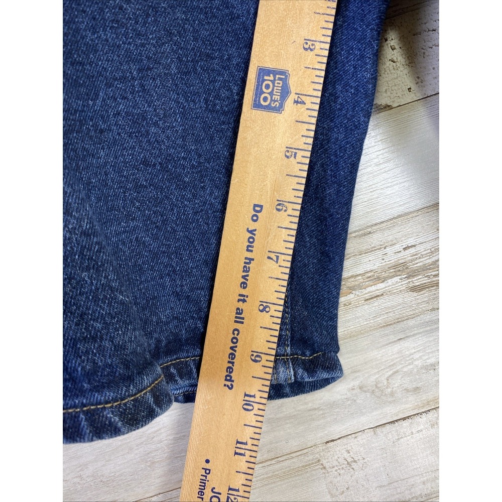 Wrangler Jean Shorts Men 46x9.5"Blue Denim Medium Wash Western Jorts Stretch - Picture 10 of 10